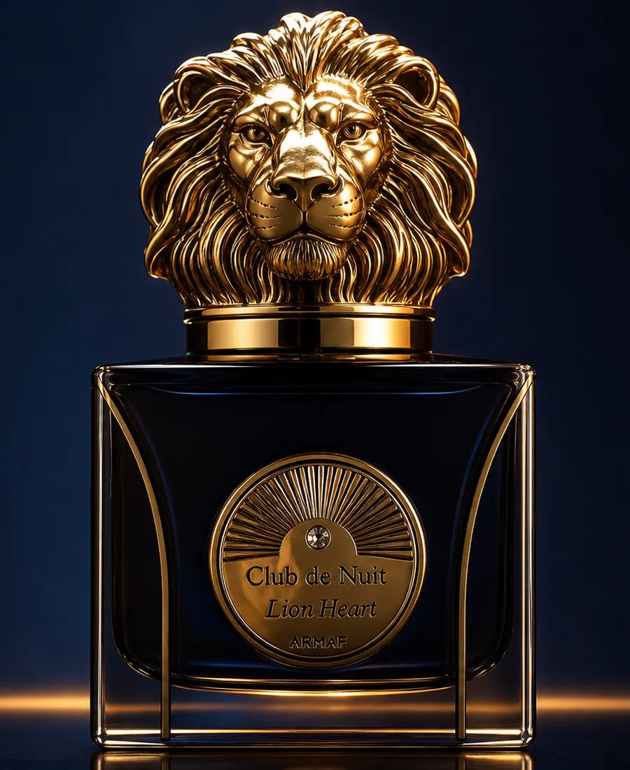 Frasco Club de Nuit Lion Heart con tapón de león